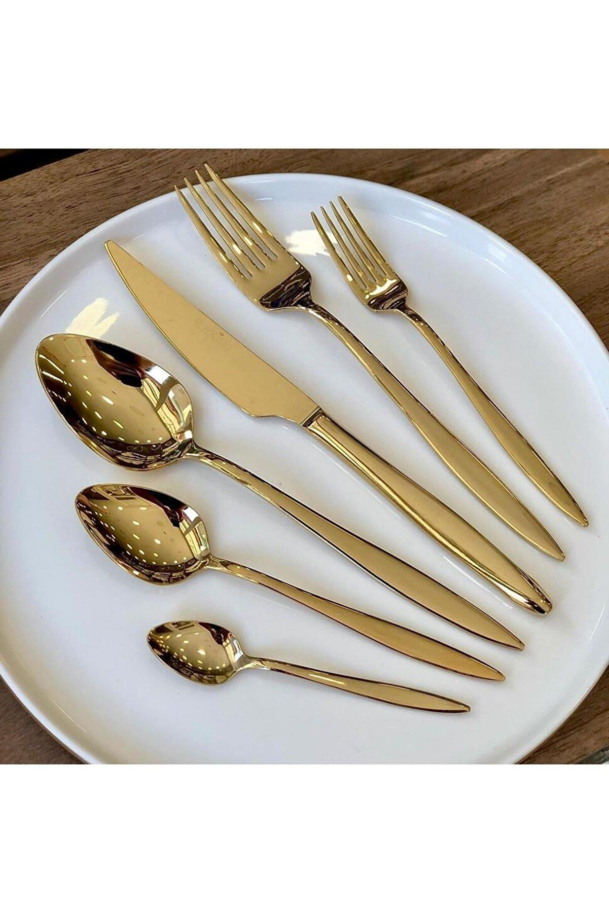 Roy King Ares 36 Parça Gold Çatal Kaşık Bıçak Takımı Rsk001 