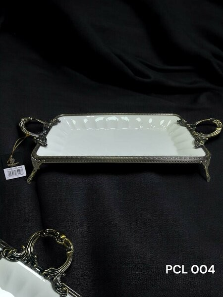 Roy King Elegance Dikdörtgen Sunum Tabak Antique 46 Cm Pcl004 