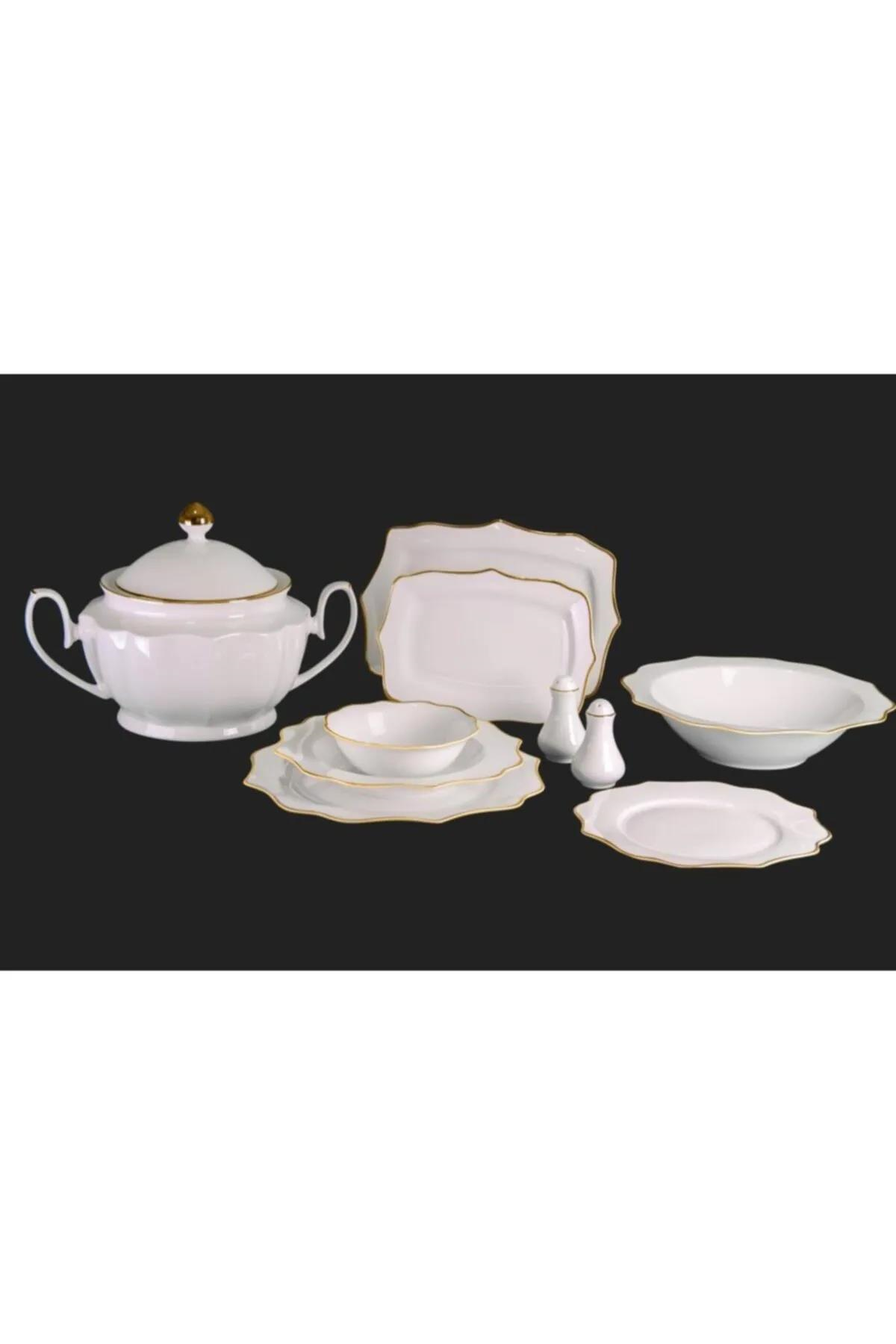 Royal London Diana Gold 60 Parça Porselen Yemek Takımı RL01-109 