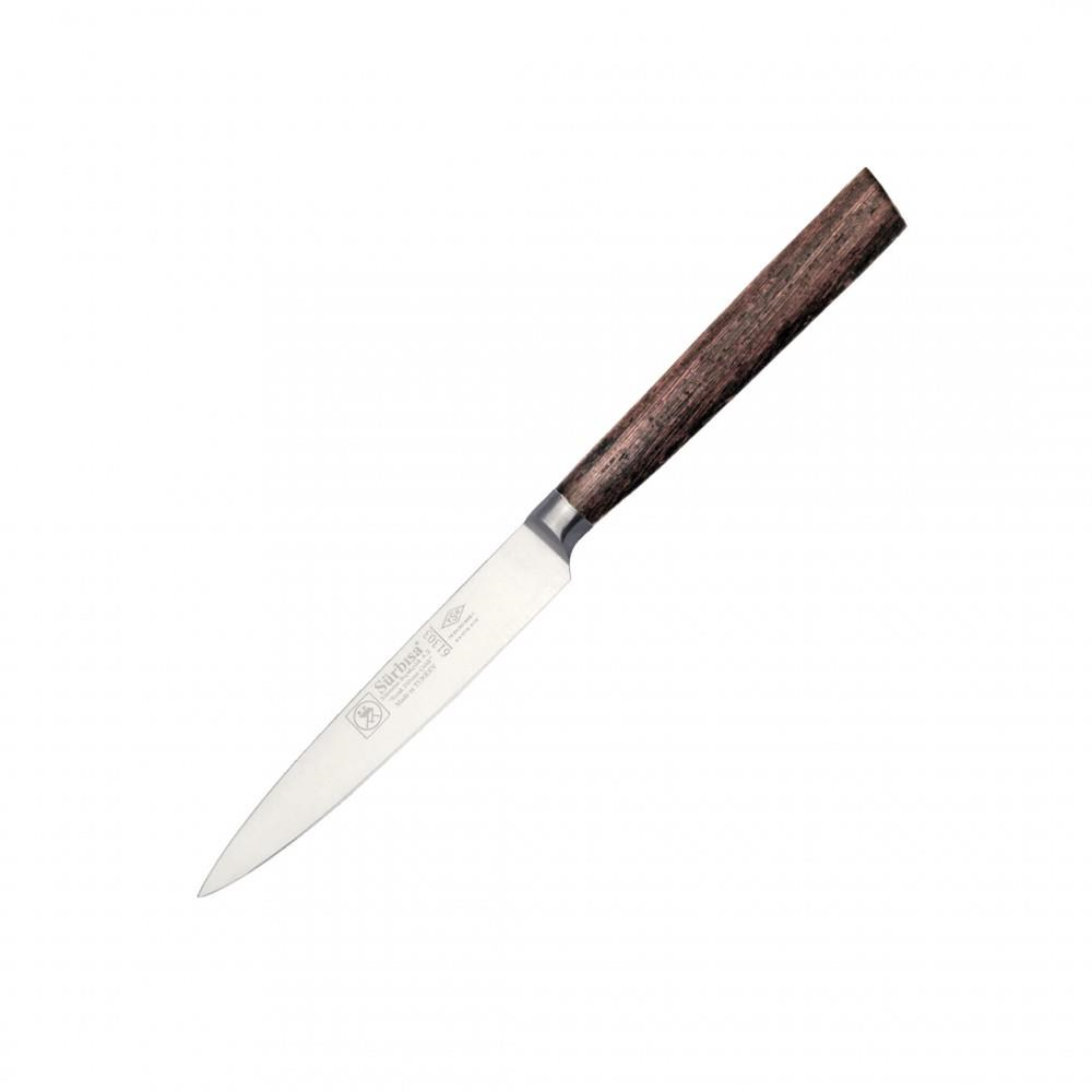 Sürbisa Sürmene 61303 Sıcak Dövme Mutfak Bıçağı Zeytin Saplı Ahşap 12 Cm 