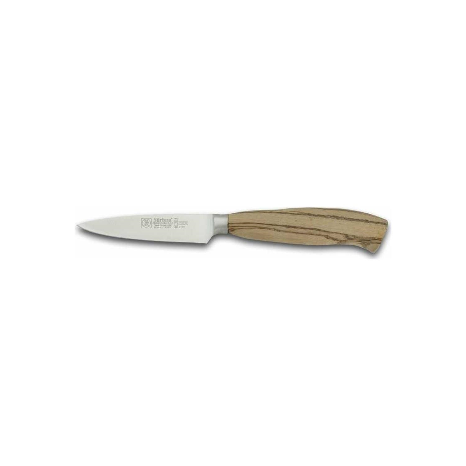 Sürbisa Sürmene 61304 Sıcak Dövme Mutfak Bıçağı Zeytin Saplı Ahşap 9 Cm 