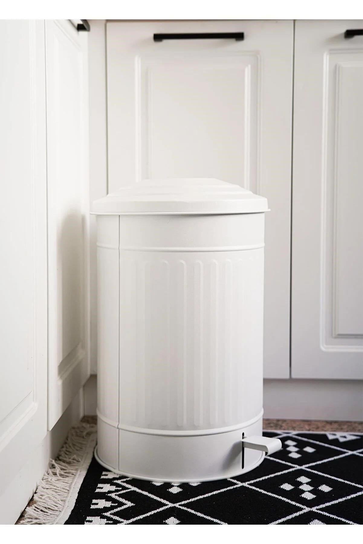 The Mia Çöp Kovası Mutfak 37 Litre Beyaz MGL0007 