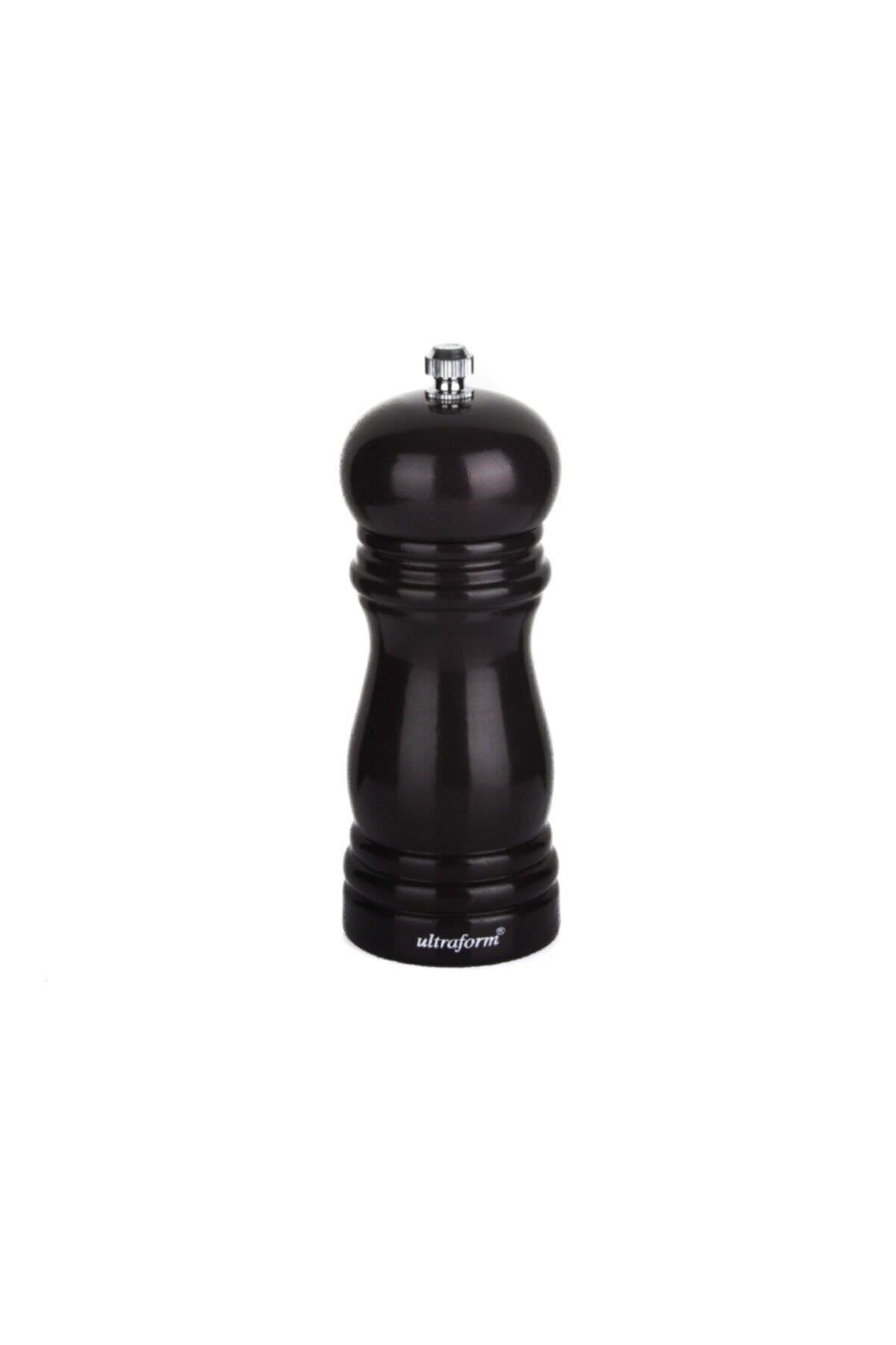 Ultraform Ahşap Karabiber Değirmeni Kahverengi 13 Cm 