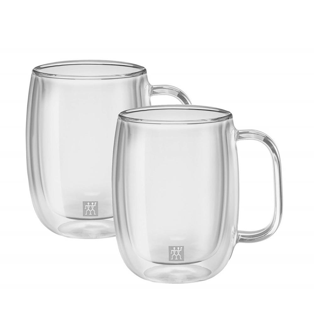Zwilling 395001140 Çift Camlı 2'li Kulplu Latte Macchiato Bardağı 350 ML 