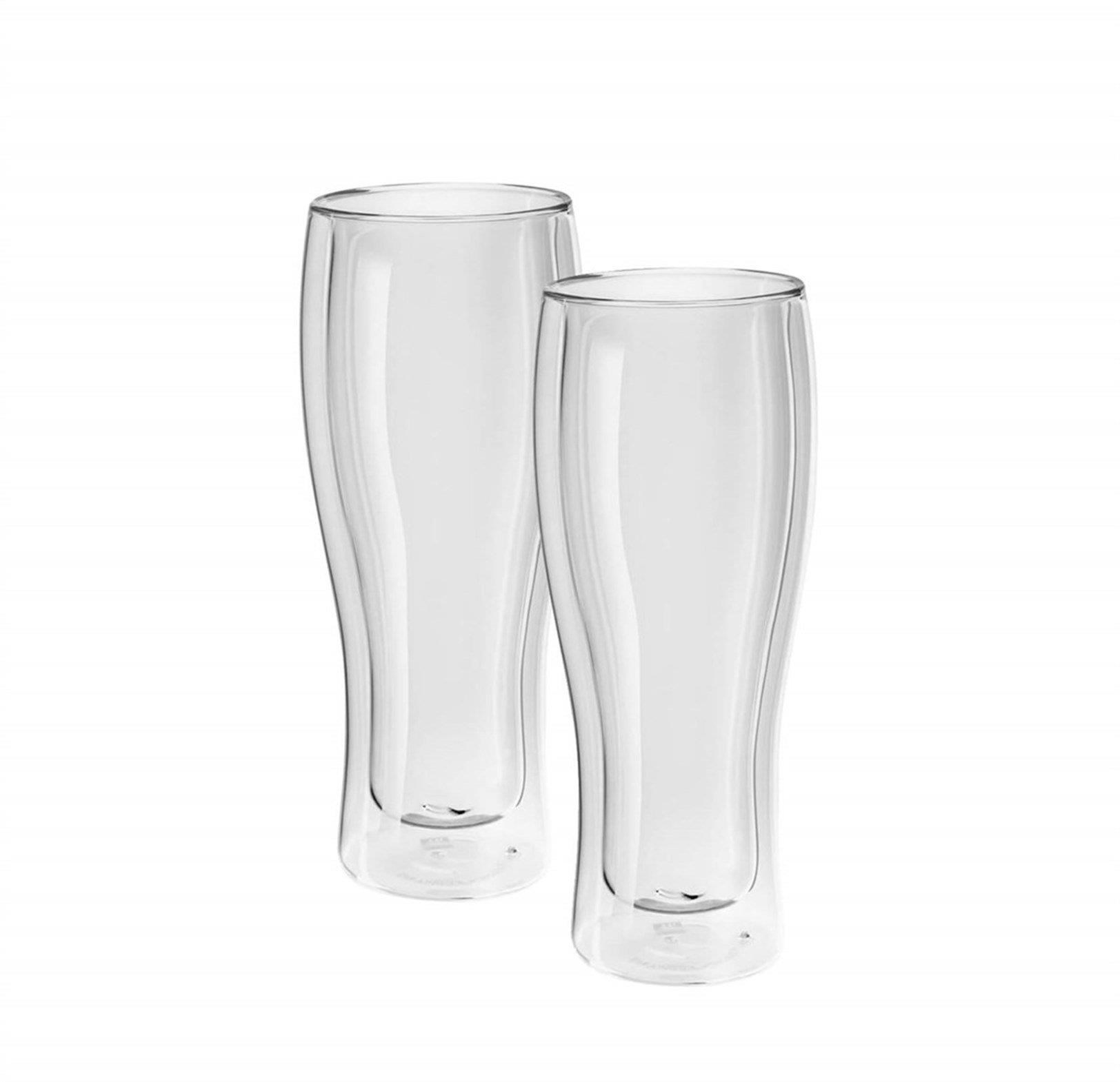 Zwilling 395002140 Çift Camlı 2'li Bira Bardağı 