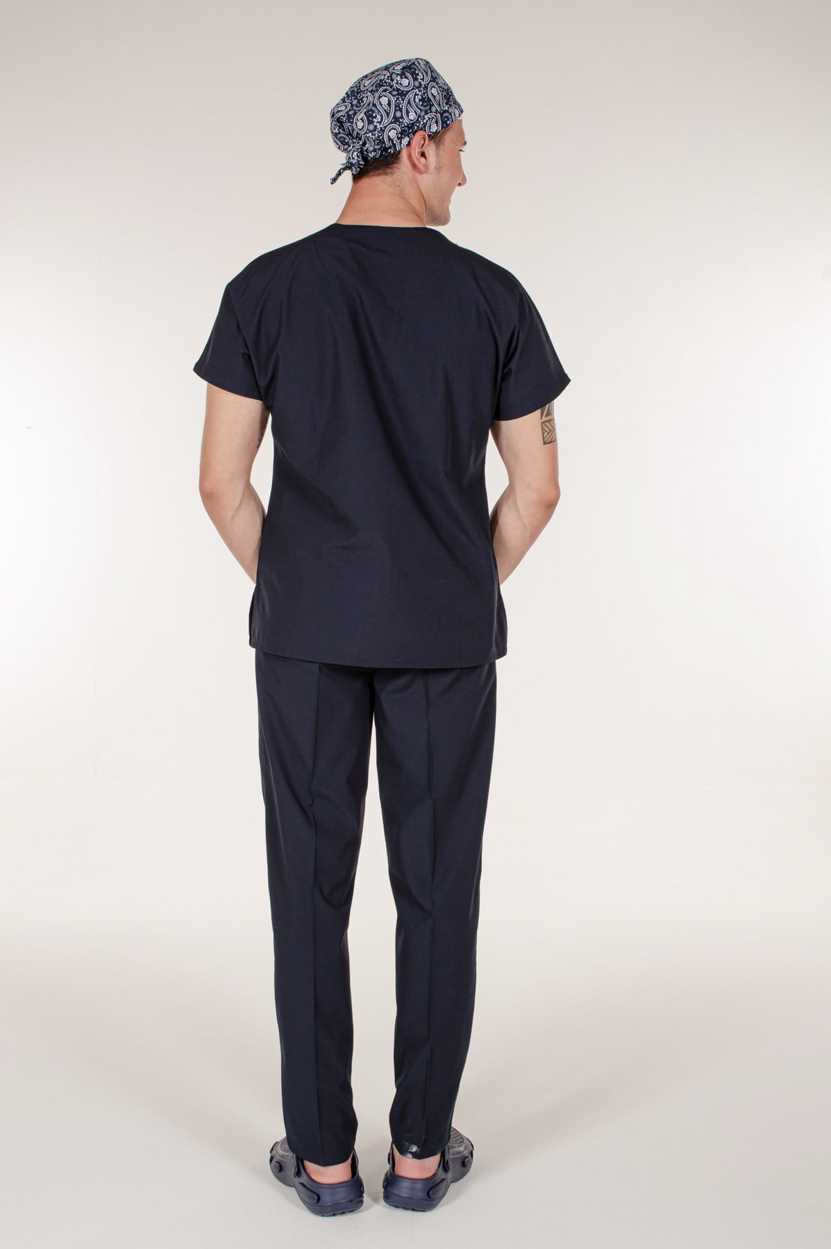 Lacivert Medikal Doktor Hemşire Scrubs Pantolon