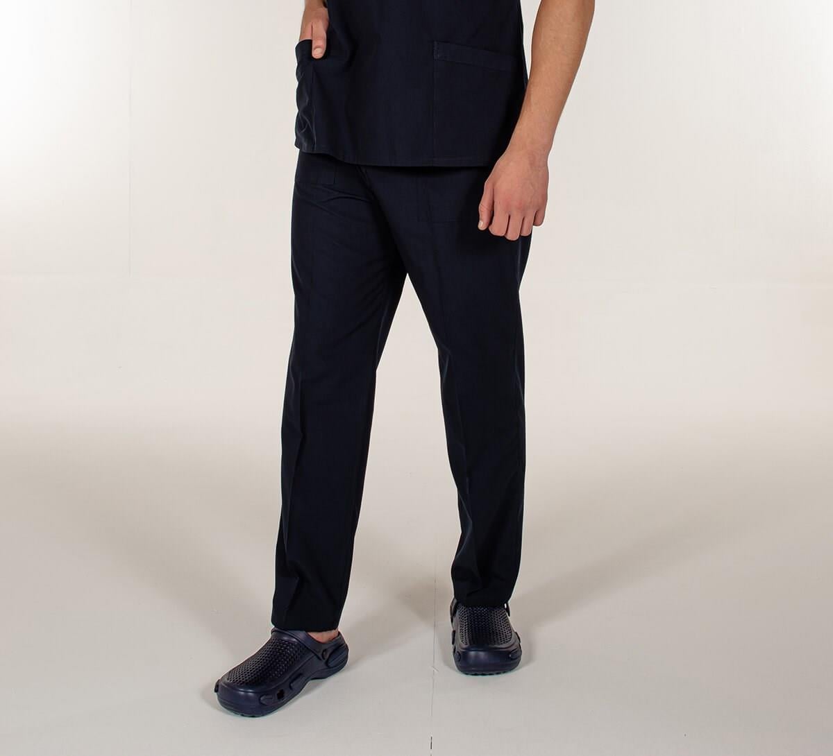 Lacivert Medikal Doktor Hemşire Scrubs Pantolon