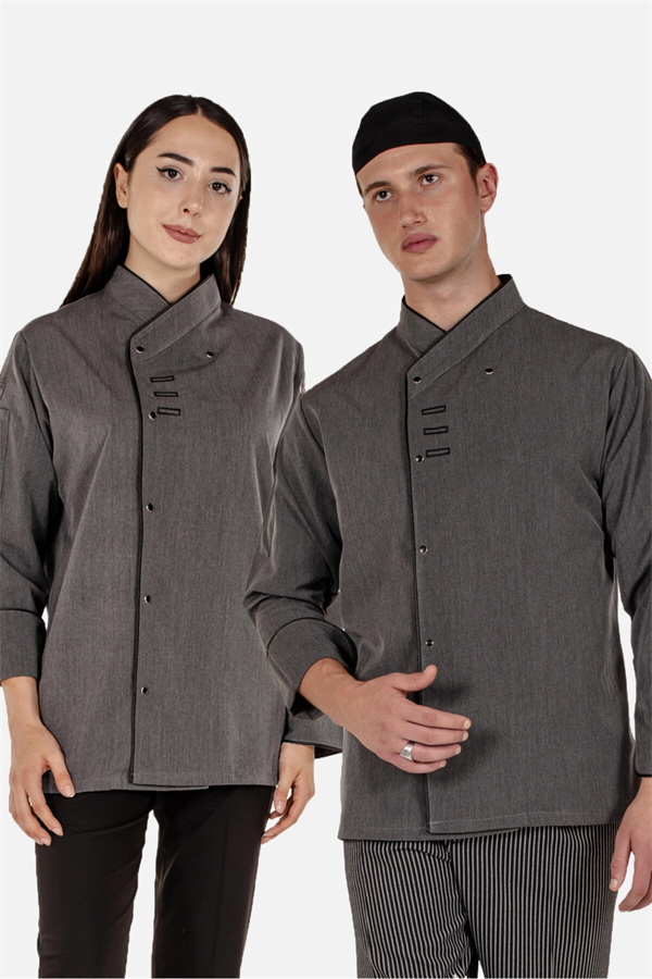 Mert Giyim İş ElbiseleriGri Unisex Nakış Desenli Ve Biyeli Aşçı Mutfak Şef CeketiAşçı CeketiGri Unisex Nakış Desenli Ve Biyeli Aşçı Mutfak Şef Ceketi | Mert Giyim İş Elbiseleri
