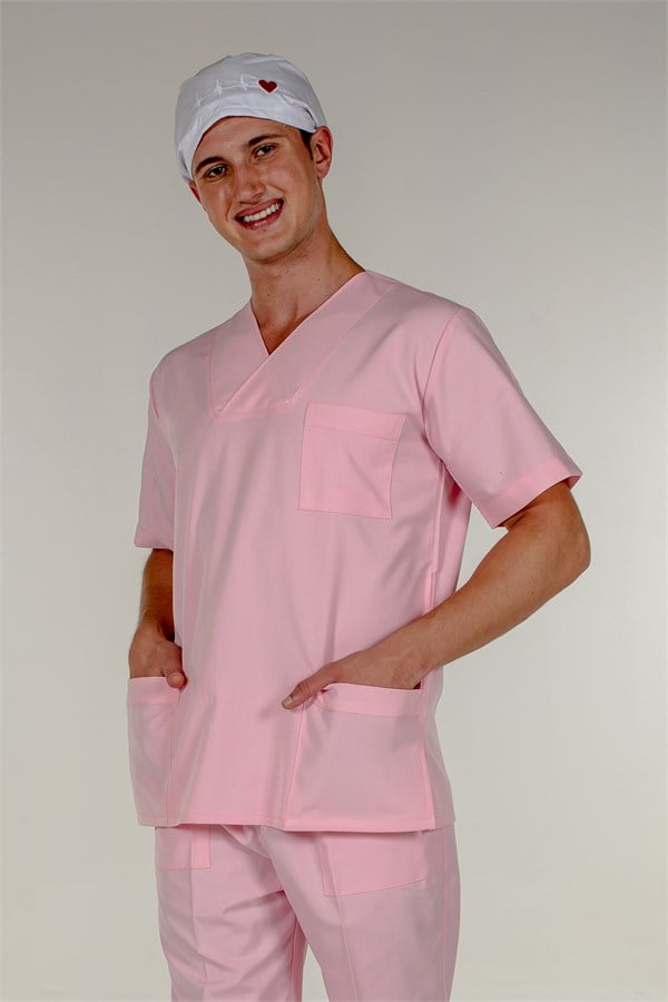 Mert Giyim İş ElbiseleriPembe Doktor Hemşire Tek Üst Erkek Cerrahi FormaCerrahi Forma - Tek ÜstPembe Erkek Cerrahi Forma | Mert Giyim İş Elbiseleri