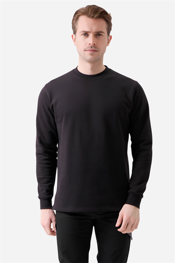 Mert Giyim İş ElbiseleriSiyah Pamuklu Ve Uzun Kollu Kışlık Unisex O/Bisiklet Yaka SweatshirtO Yaka SweatshirtSiyah Pamuklu Ve Uzun Kollu Kışlık Unisex O/Bisiklet Yaka Sweatshirt | Mert Giyim İş Elbiseleri