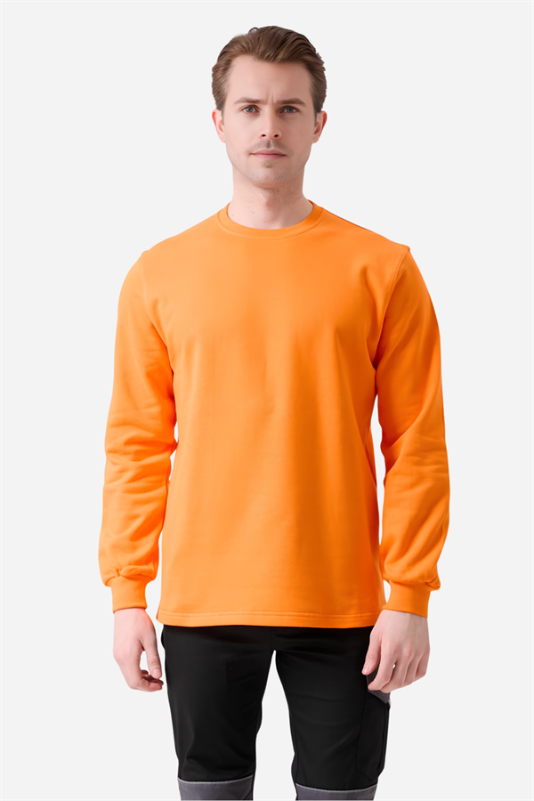 Mert Giyim İş ElbiseleriTuruncu Pamuklu Ve Uzun Kollu Kışlık Unisex O/Bisiklet Yaka SweatshirtO Yaka SweatshirtTuruncu Pamuklu Ve Uzun Kollu Kışlık Unisex O/Bisiklet Yaka Sweatshirt | Mert Giyim İş Elbiseleri