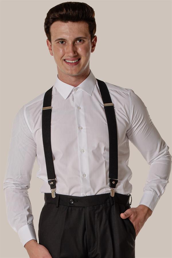 Beyaz Slim Fit Uzun Kollu Erkek Gömlek