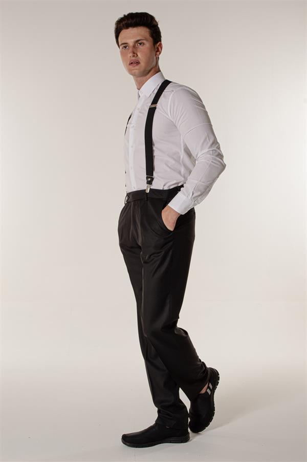 Beyaz Slim Fit Uzun Kollu Erkek Gömlek