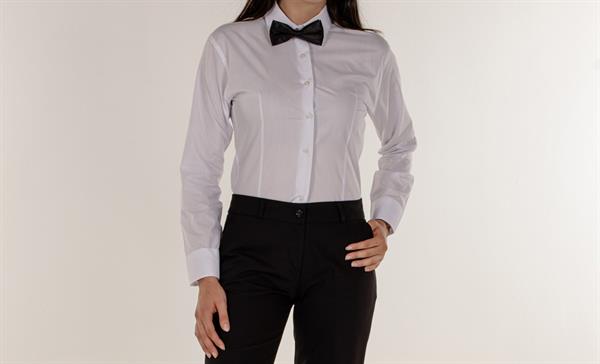 Beyaz Slim Fit Uzun Kollu Kadın Gömlek