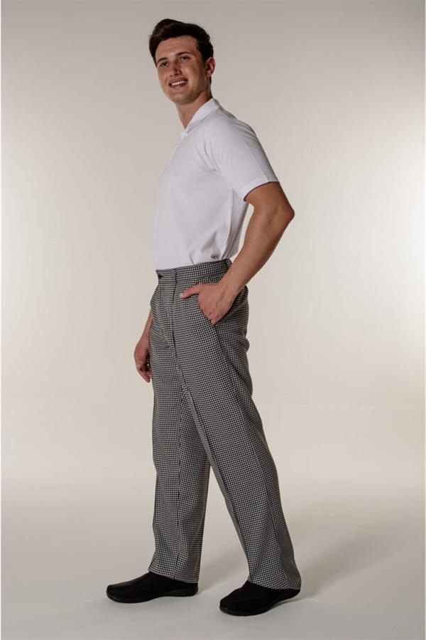 Büyük Piyedepul Aşçı ve Mutfak Ütü Dikişli Erkek Şef Pantolon