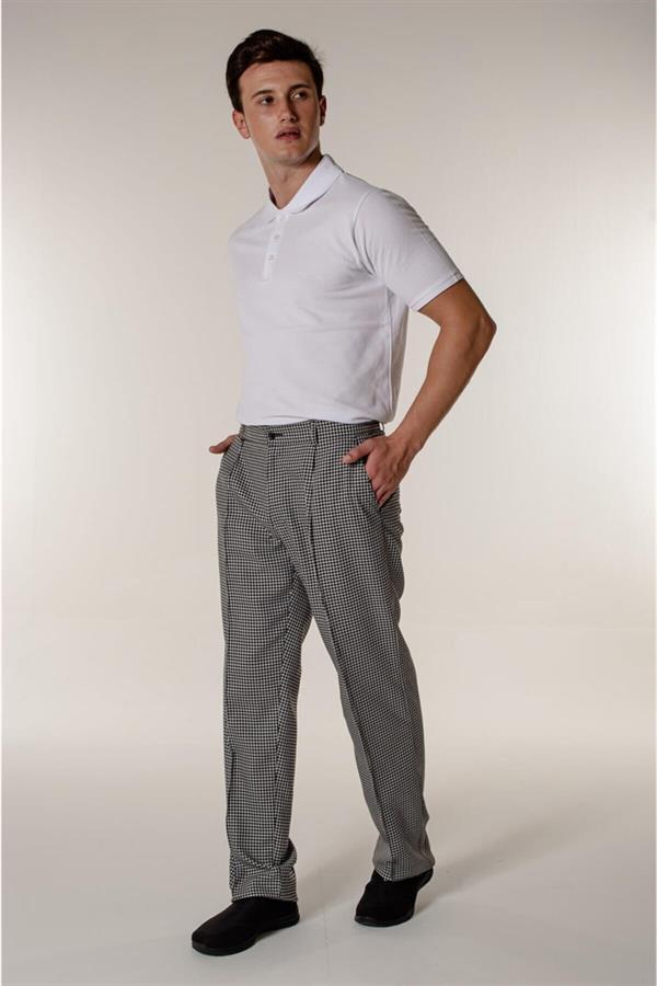 Büyük Piyedepul Aşçı ve Mutfak Ütü Dikişli Erkek Şef Pantolon