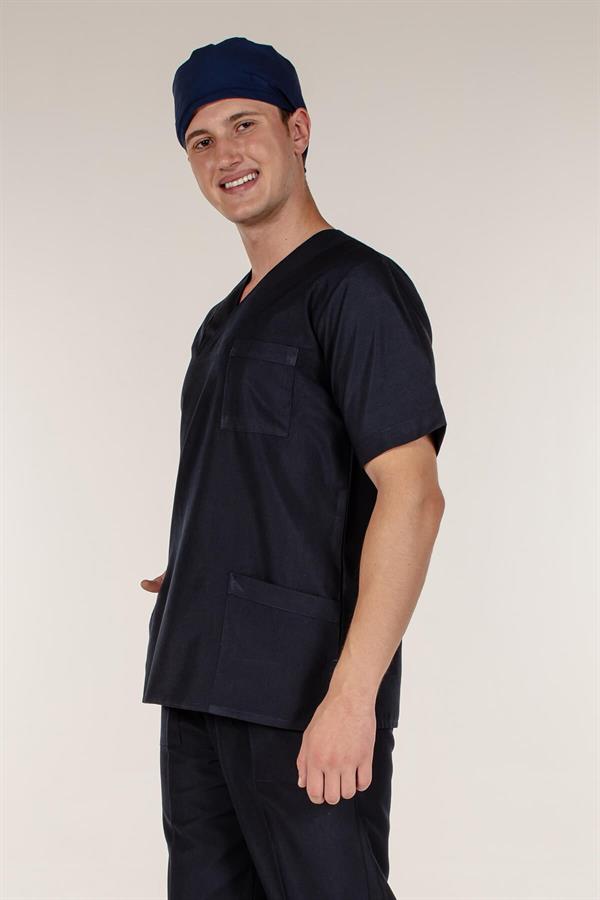 Lacivert Doktor Hemşire Tek Üst Erkek Cerrahi Forma