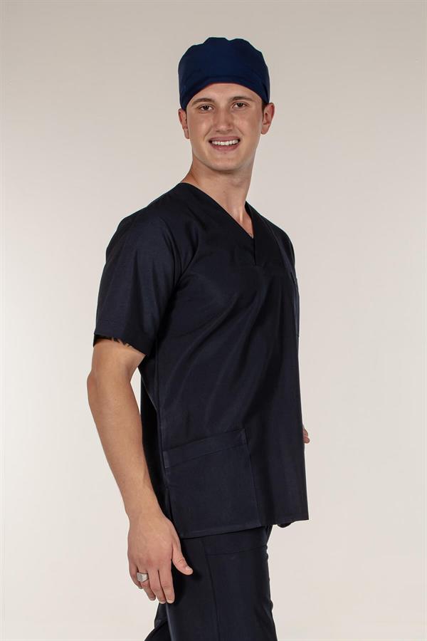 Lacivert Doktor Hemşire Tek Üst Erkek Cerrahi Forma