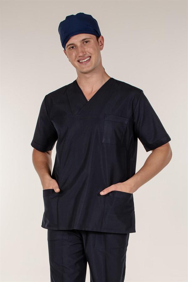 Lacivert Doktor Hemşire Tek Üst Erkek Cerrahi Forma