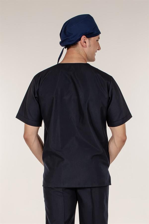 Lacivert Doktor Hemşire Tek Üst Erkek Cerrahi Forma