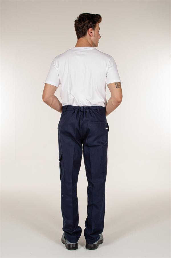 Lacivert Kargo Cepli Ve Pamuklu Erkek İş Pantolonu