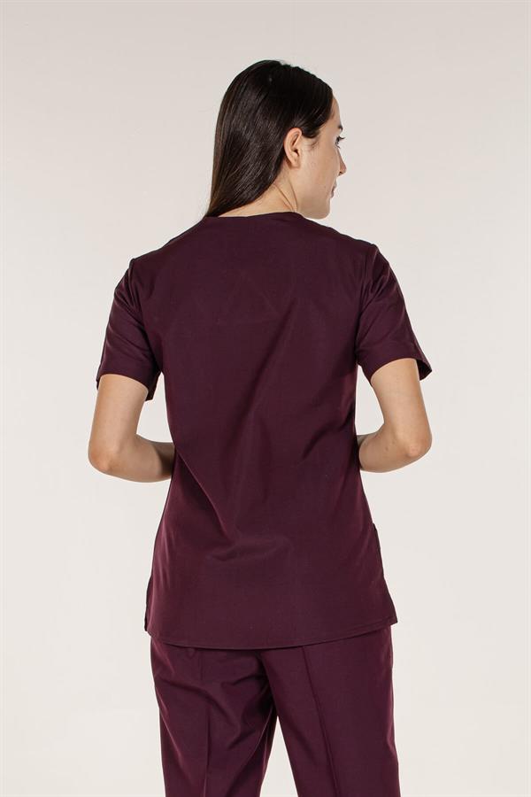 Mürdüm Doktor Hemşire Tek Üst Kadın Cerrahi Forma