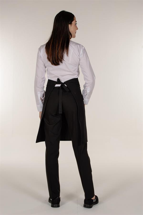 Siyah Garson Aşçı Ve Mutfak Şef Yarım Bel Önlük