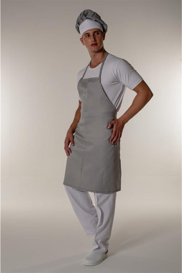 Siyah Piyedepul Garson Aşçı Ve Mutfak Klasik Askılı Önlük