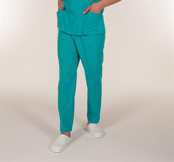 Su Yeşili Terrycotton Medikal Doktor Hemşire Pantolon