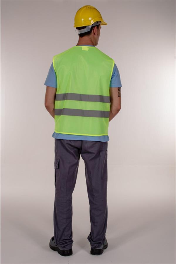 Yeşil Fosforlu İkaz Yelek Reflektörlü