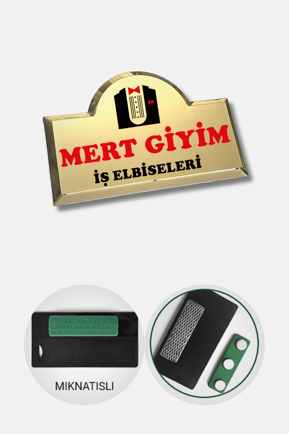Mert GiyimYaka Kartı Ve İsimliği No:15Garson AksesuarlarıYaka Kartı Ve İsimliği No:15 | Mert Giyim İş Elbiseleri