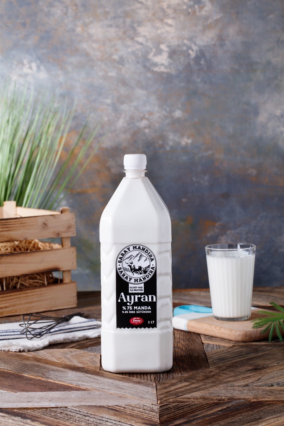 Manda Sütünden Ayran 1 LT (SADECE İSTANBUL)
