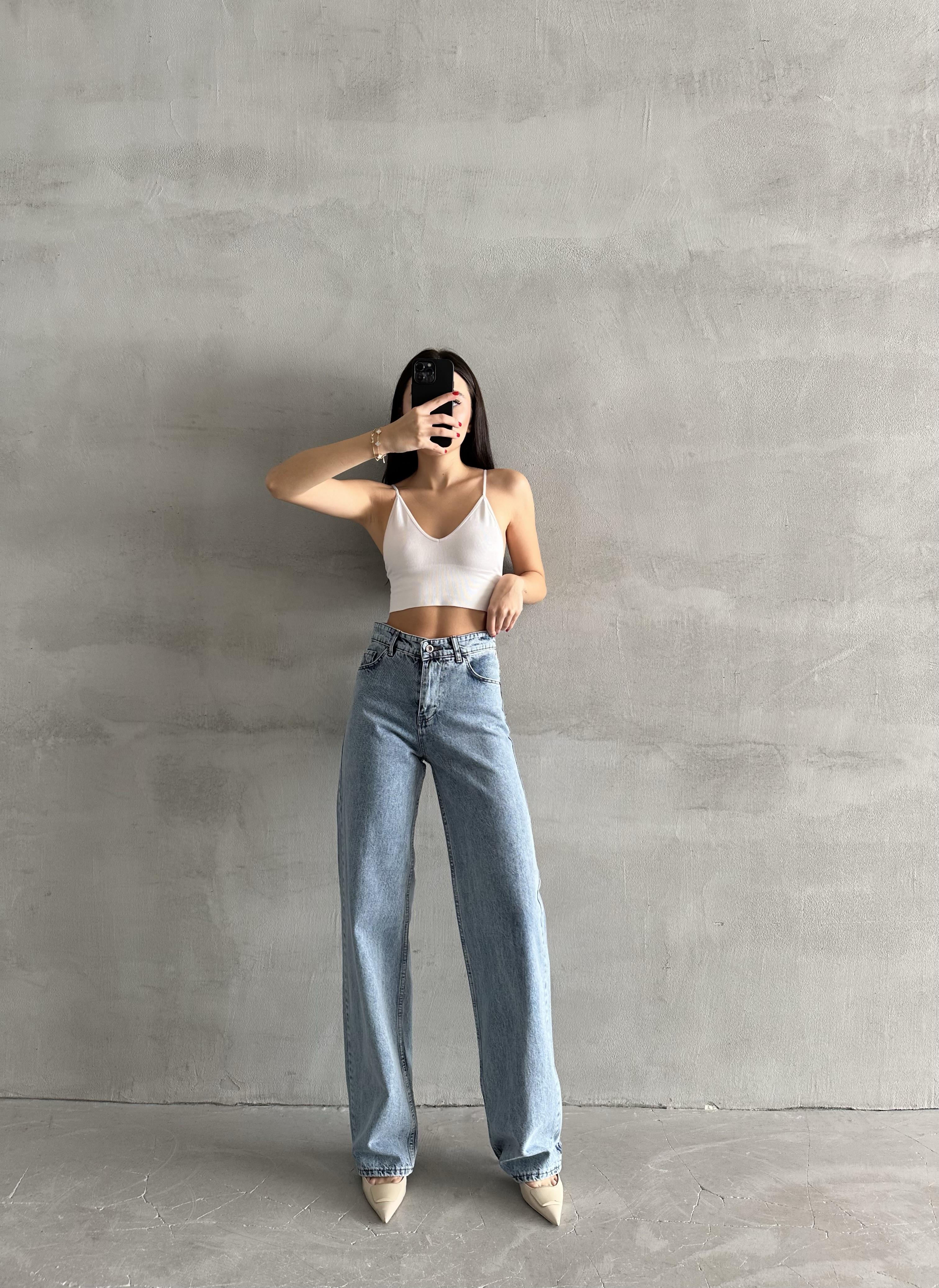 Palazzo Salaş Pantolon Kar Mavi