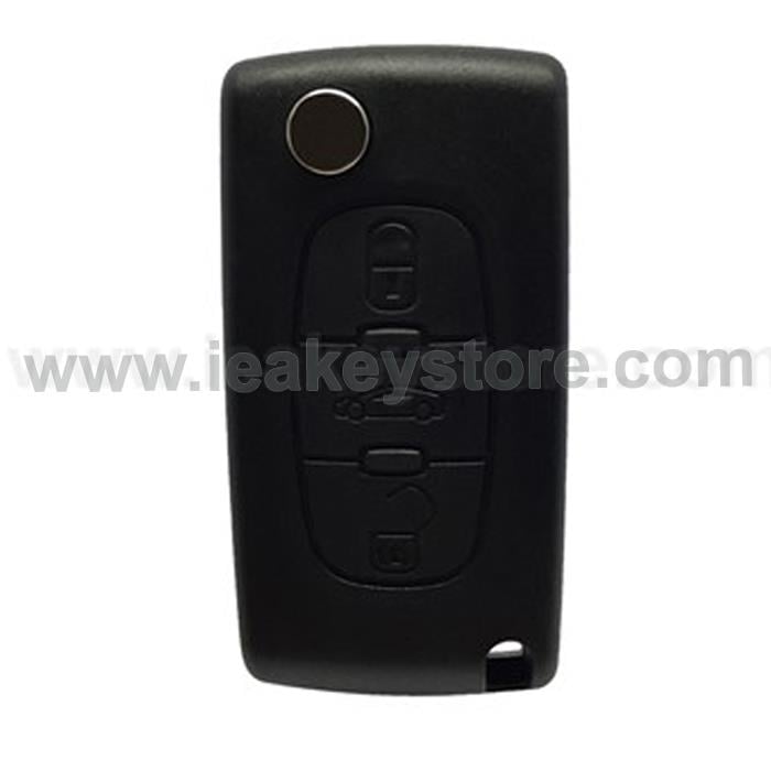 AftermarketCTRC113CITROEN PEUGEOT 3 BT FLIP REMOTE CASE HU83