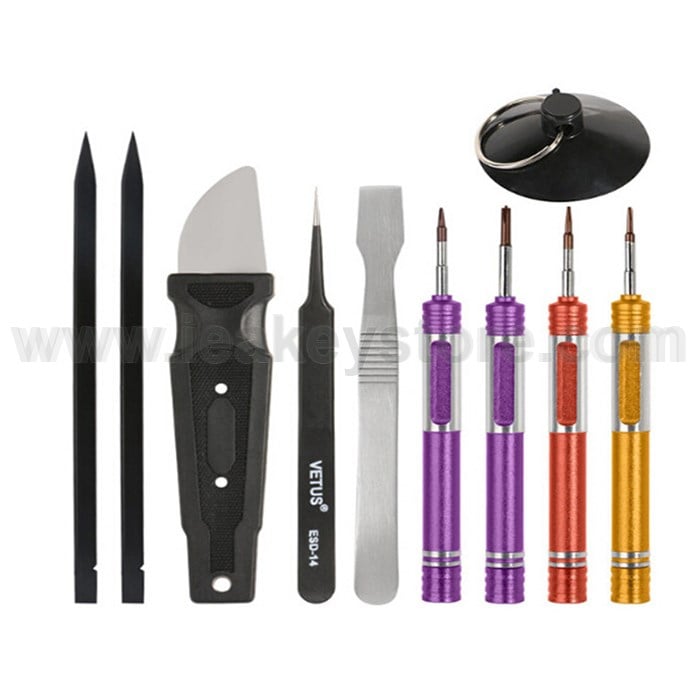 10 PARTS REMOTE CASE OPENNING TOOL+SCREW DRIVER+TWEEZER
