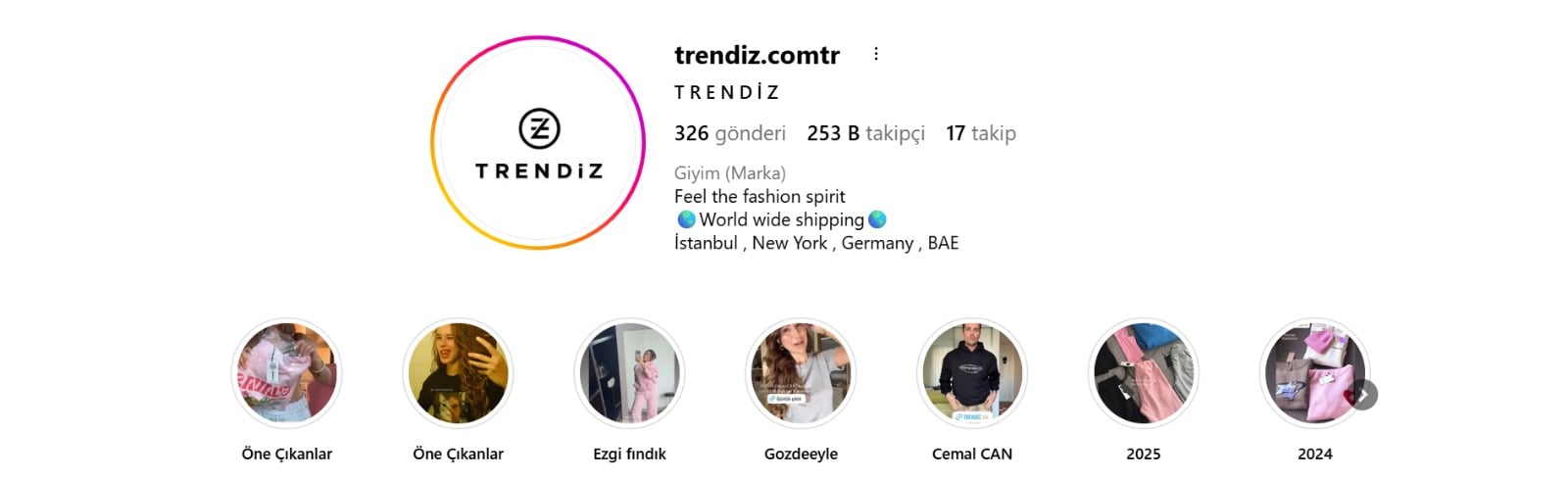 Trendiz Instagram