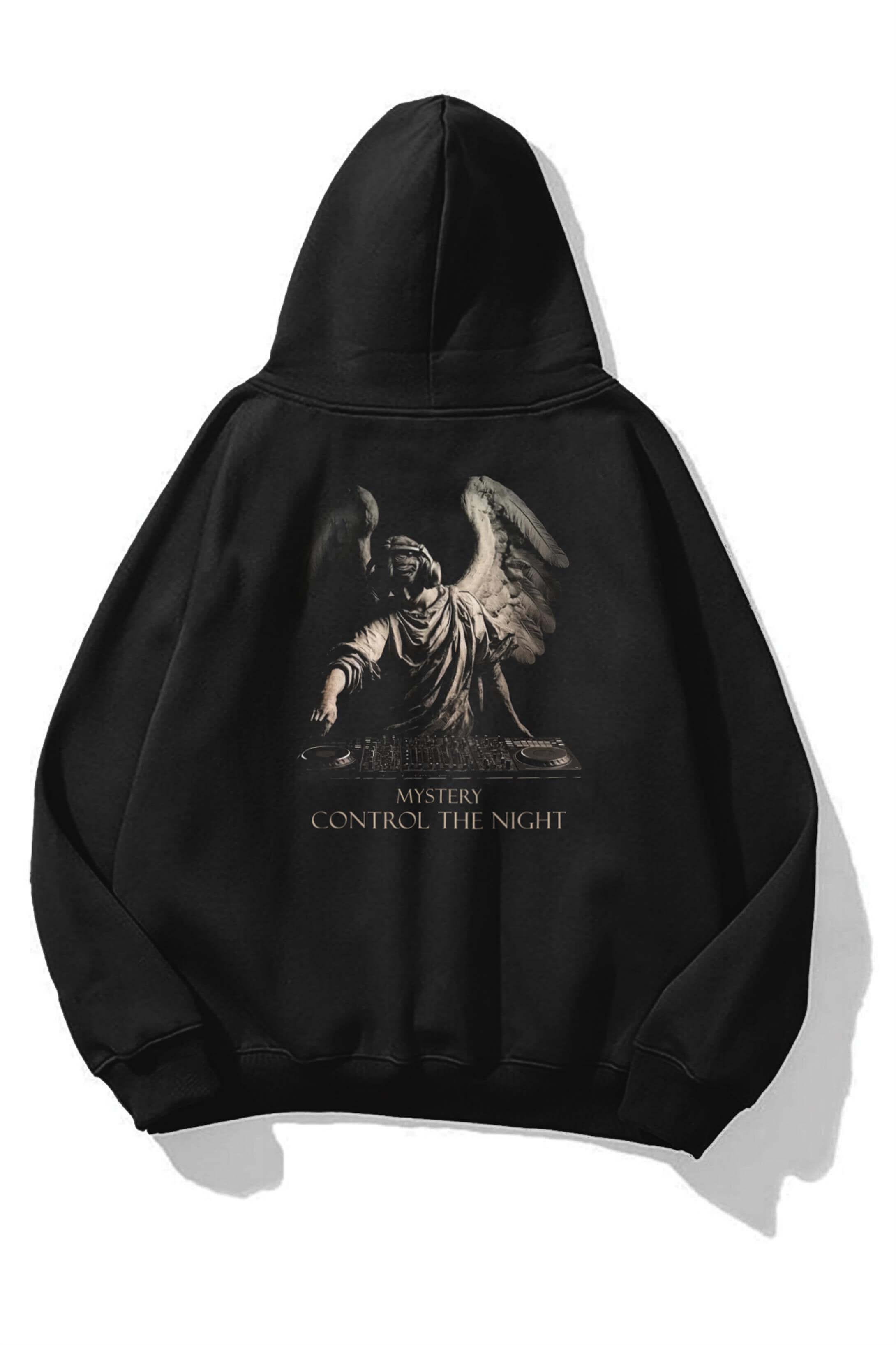 Unisex Mystery Control the Night Sweatshirt Siyah