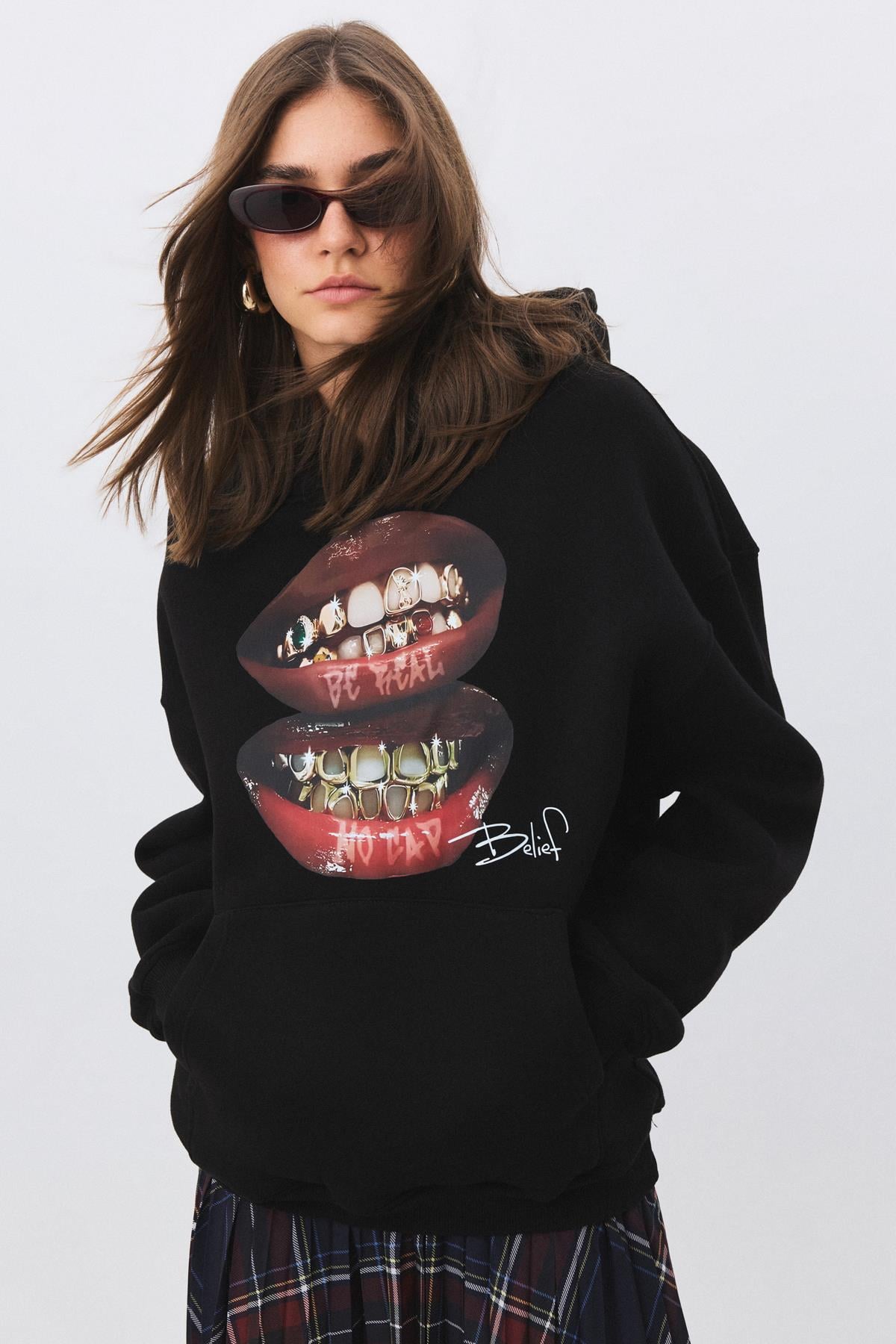 Kadın Belief Sweatshirt Siyah