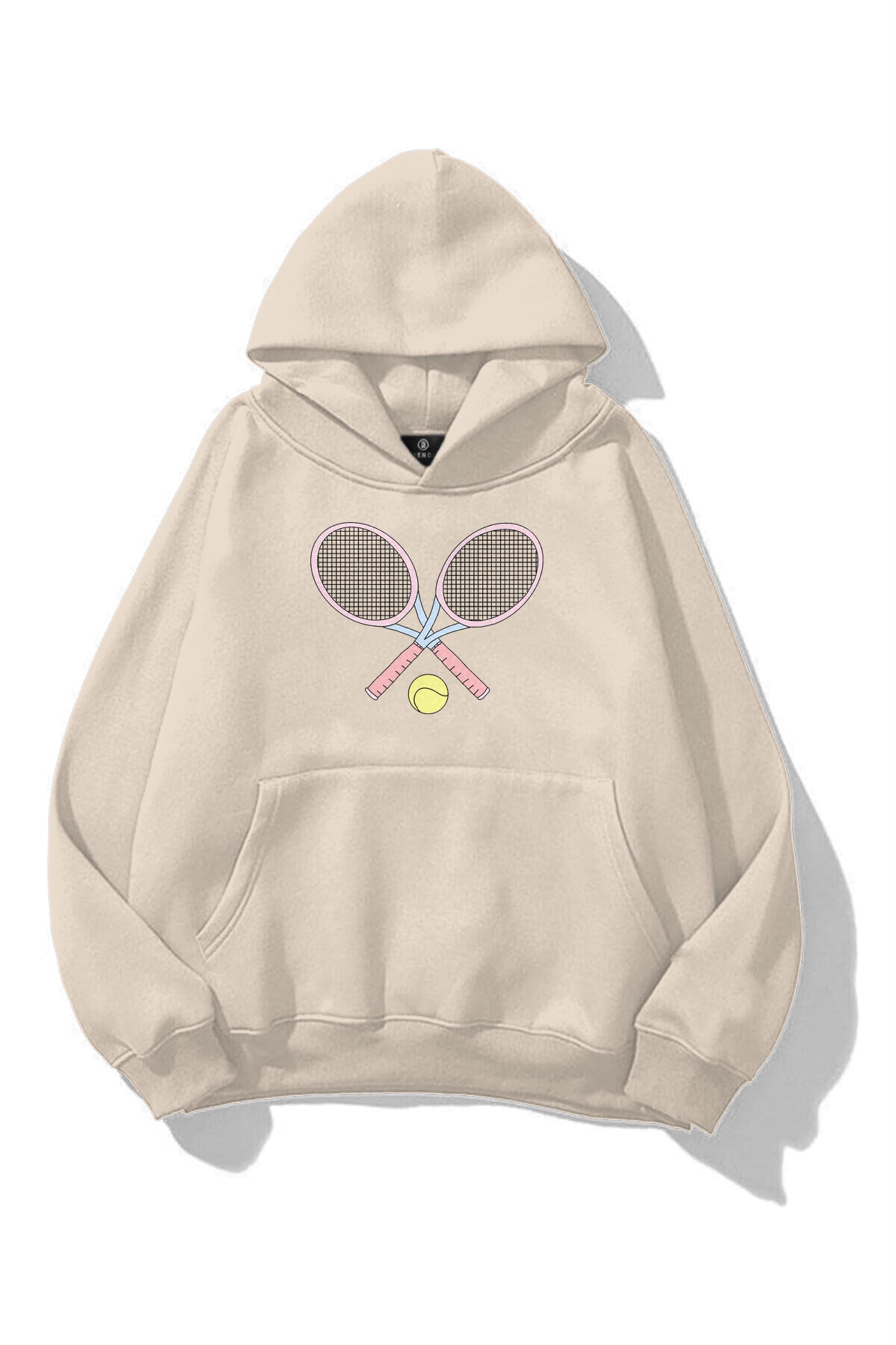 Kadın Pink Tennis Sweatshirt Taş