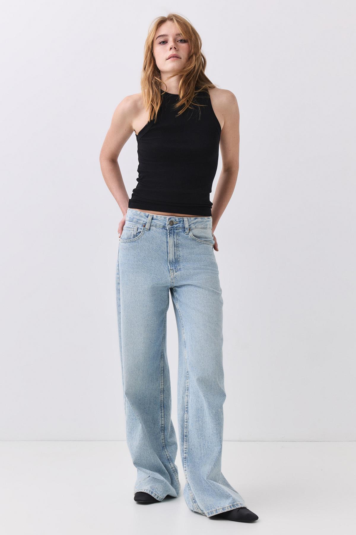 Kadın Pamuklu Askılı Halter Yaka Basic Atlet Siyah 9011