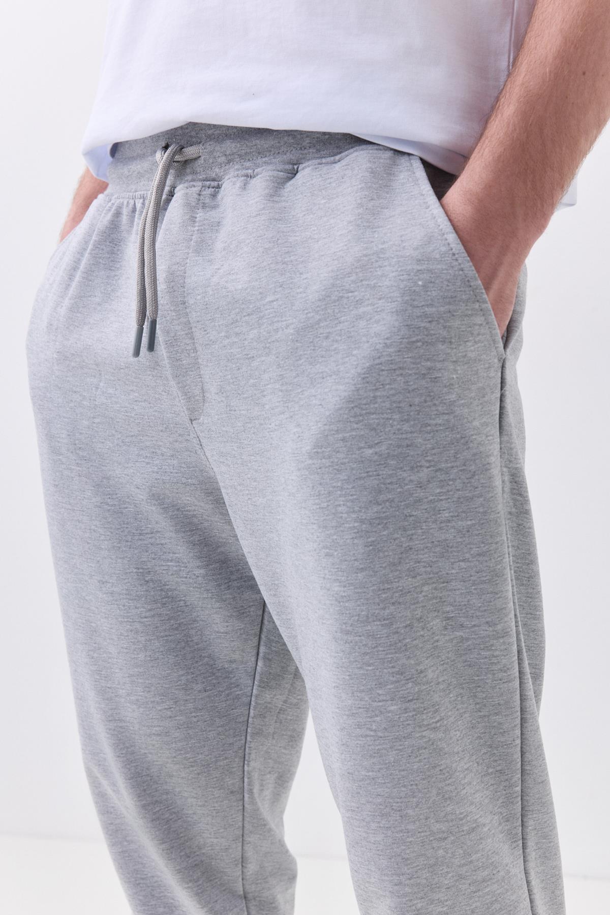 Unisex Mevsimlik Paçası Lastikli Eşofman Altı Grimelanj 2044