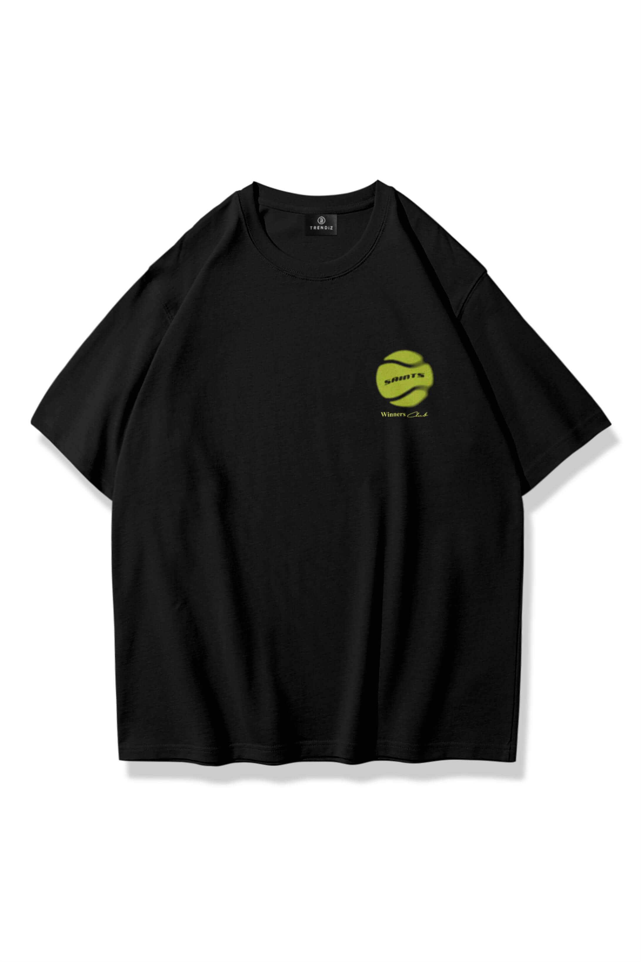 Unisex Saints Winner Club Tshirt Siyah