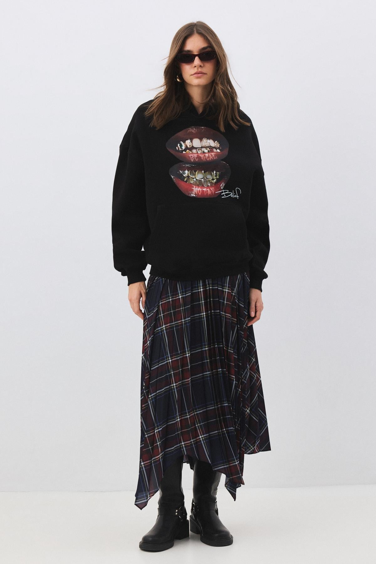Kadın Belief Sweatshirt Siyah