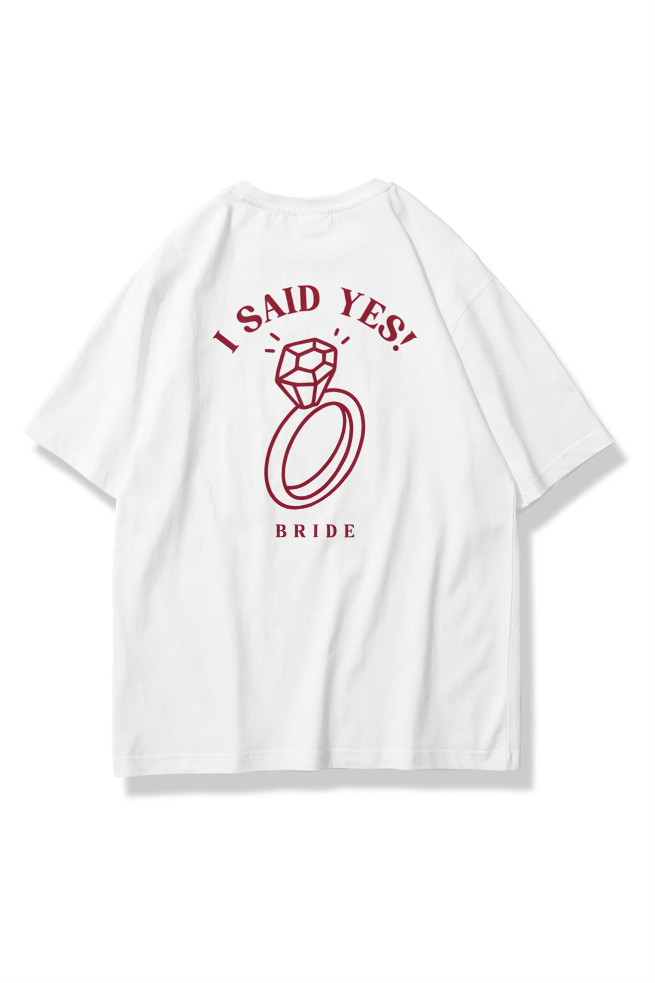Kadın i said yes bride Tshirt Beyaz