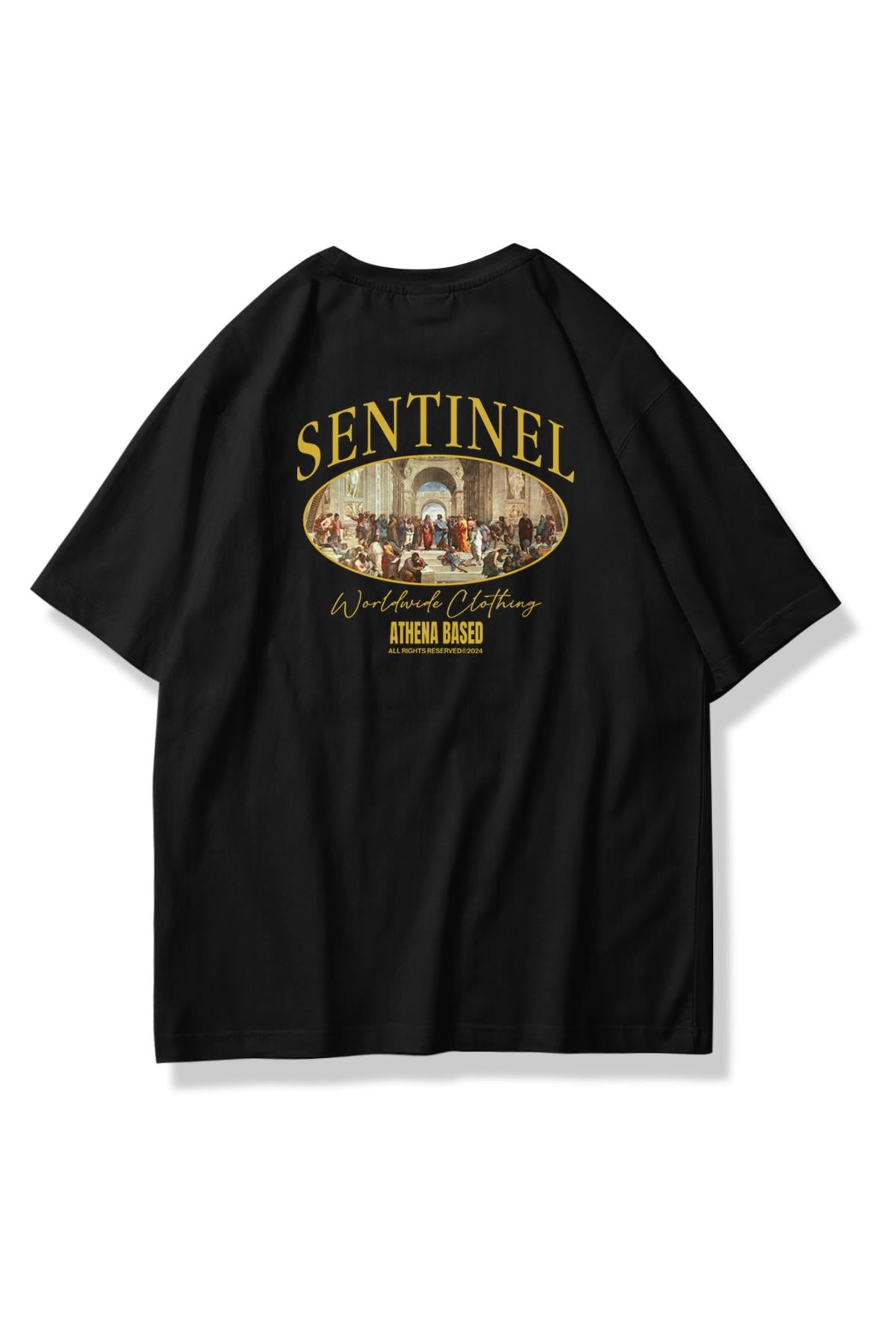 Unisex Sentinel Tshirt Siyah