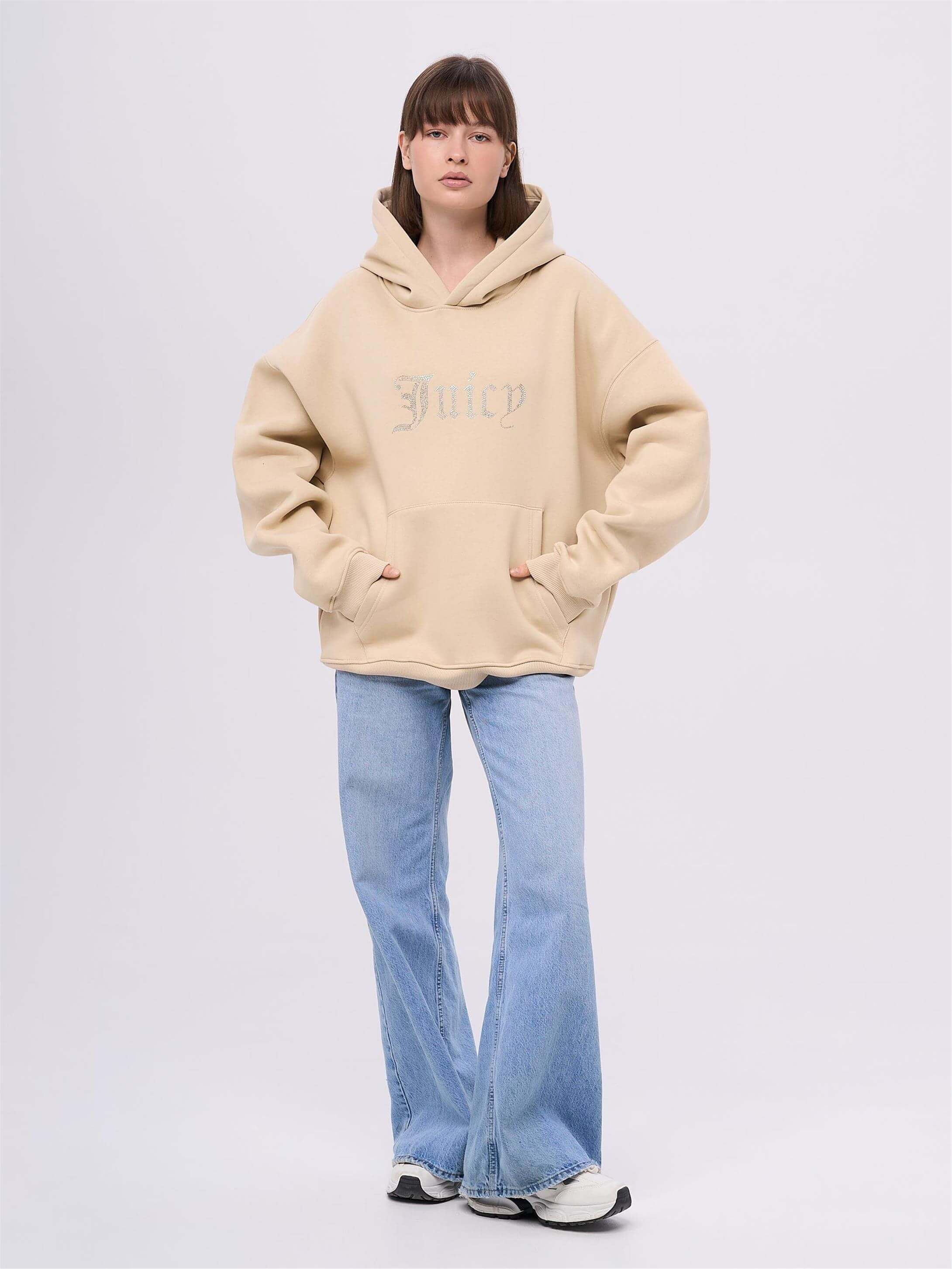 Unisex Juiciy Taş Baskılı Sweatshirt Taş