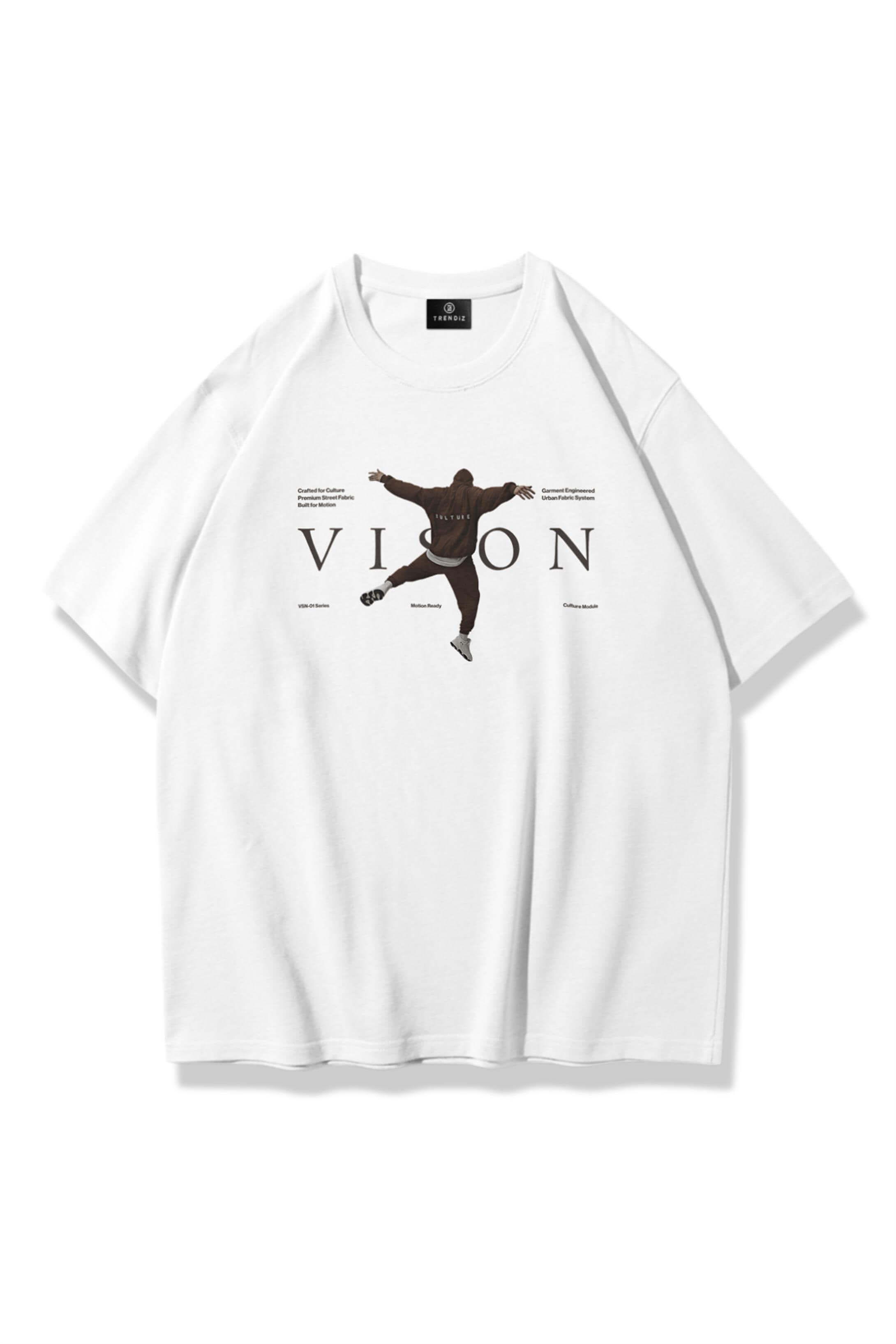 Unisex Vision Culture Tshirt Beyaz