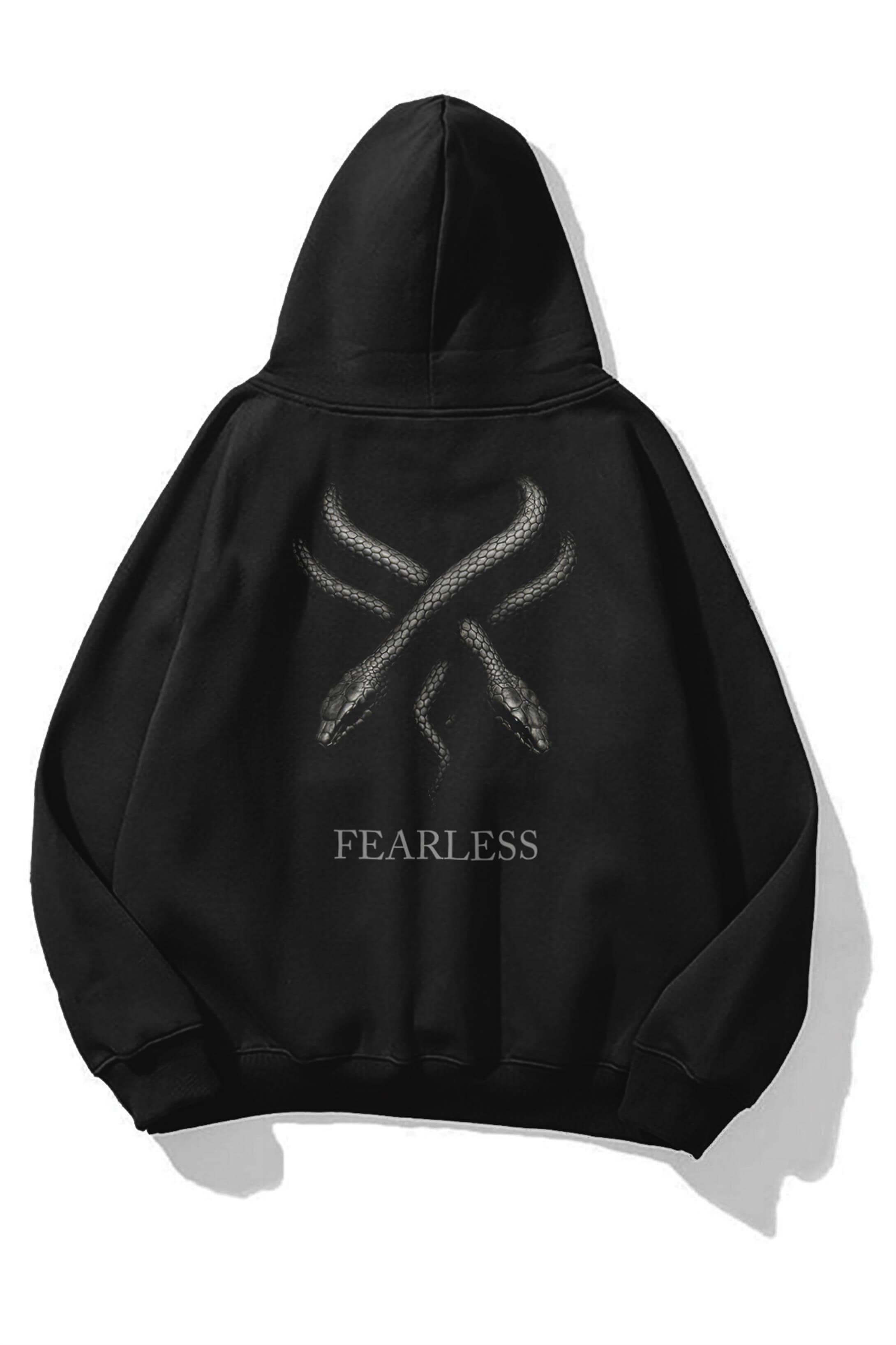 Unisex Fearless Sweatshirt Siyah