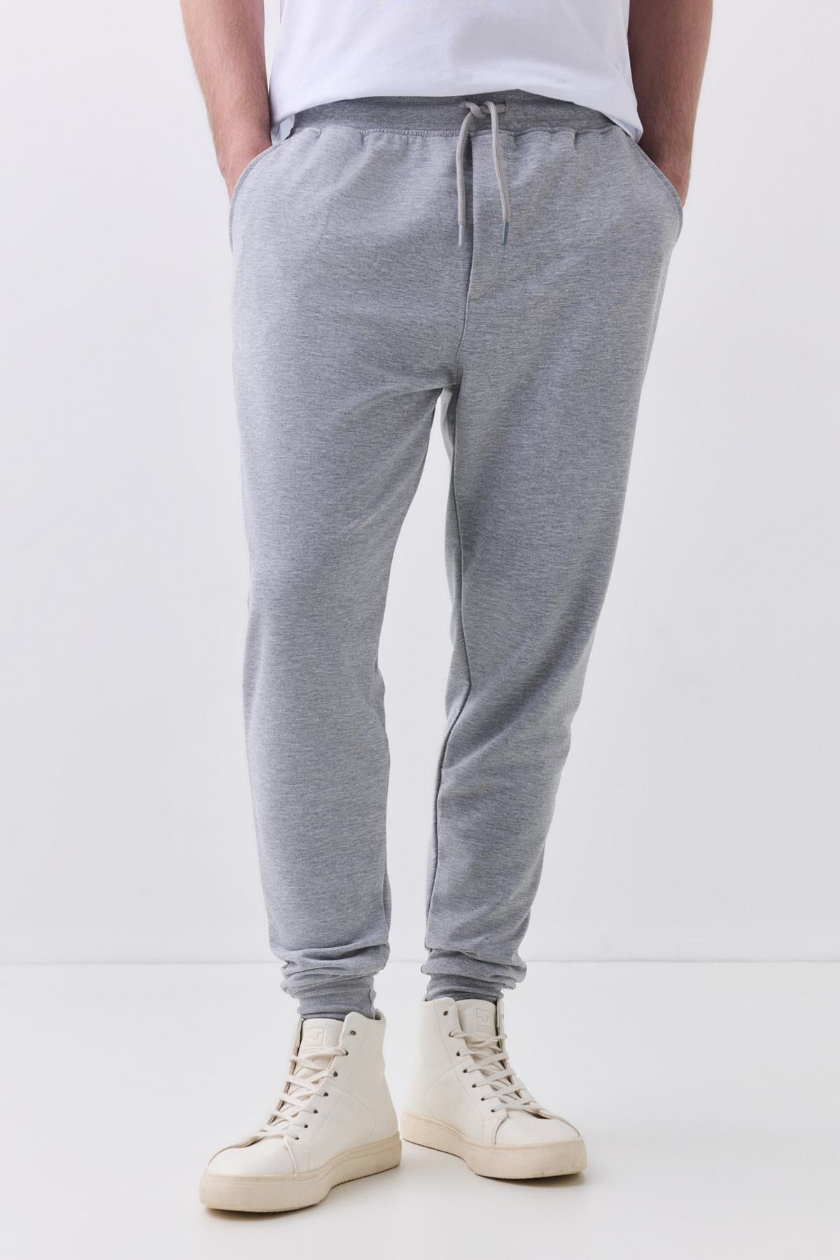 Unisex Mevsimlik Paçası Lastikli Eşofman Altı Grimelanj 2044