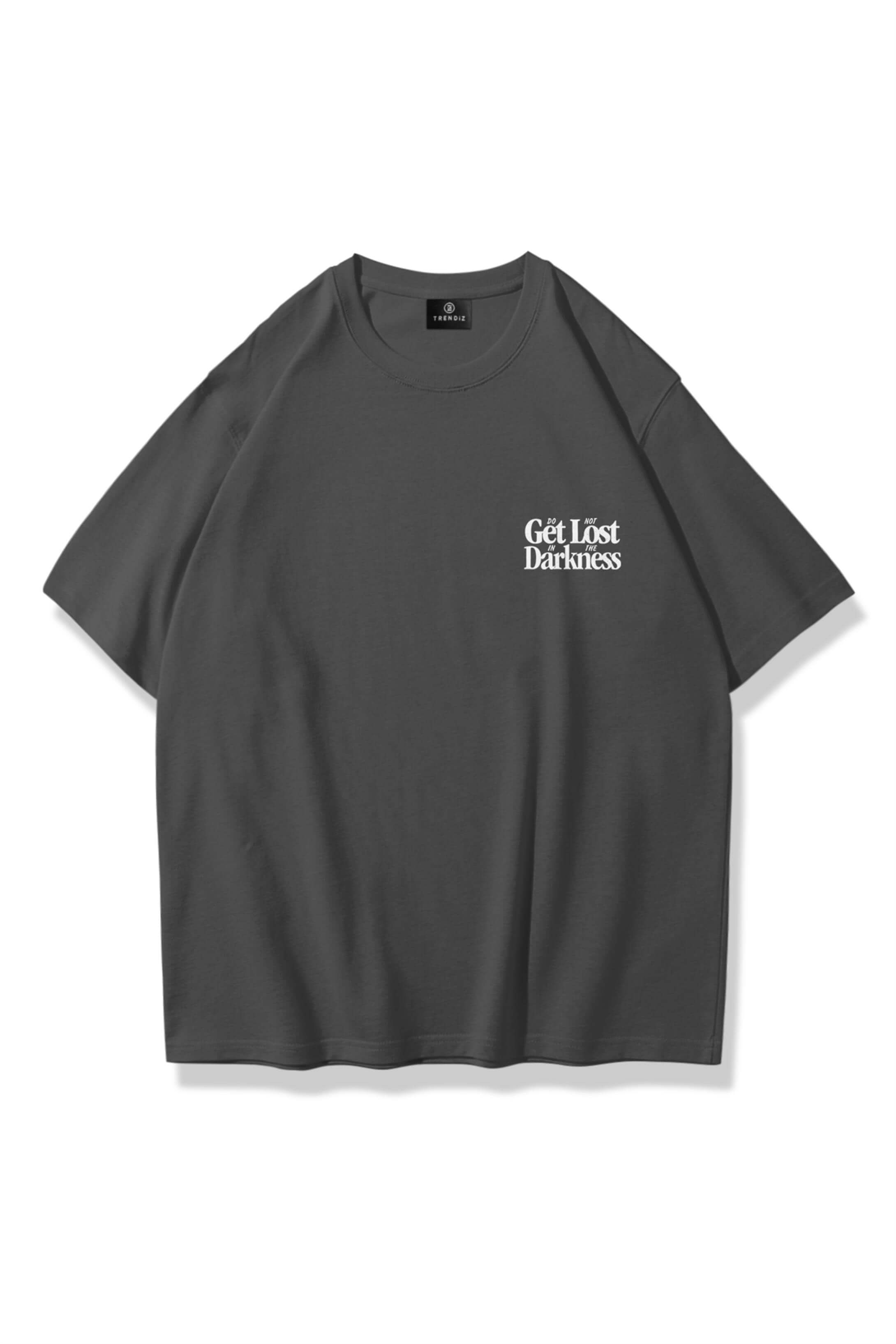Unisex Get Lost Tshirt Antrasit